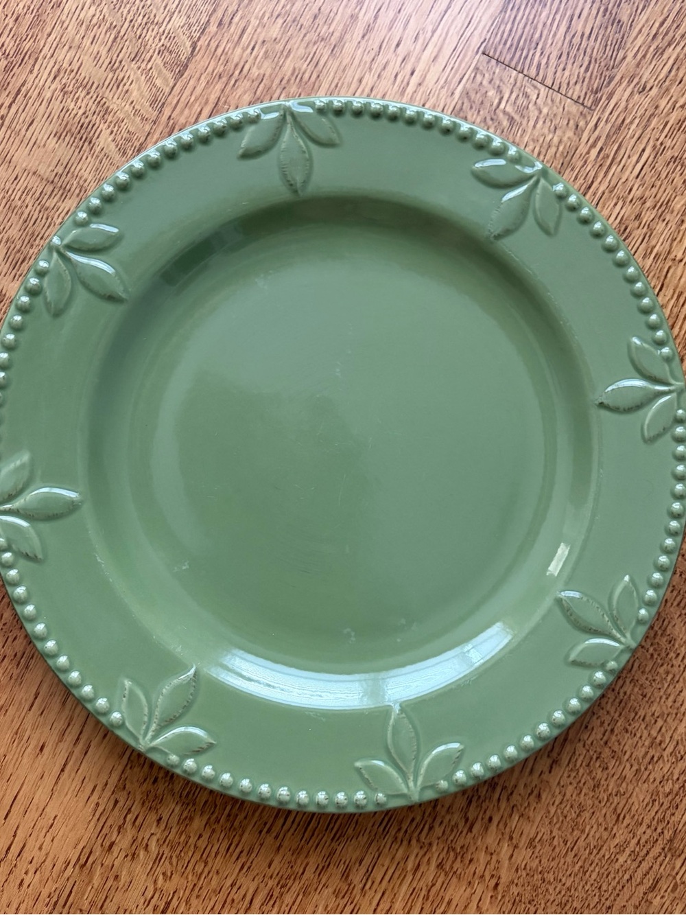 Signature Housewares Sorrento Dinner Plate Oregano Green 11.25” Rustic Farmhouse